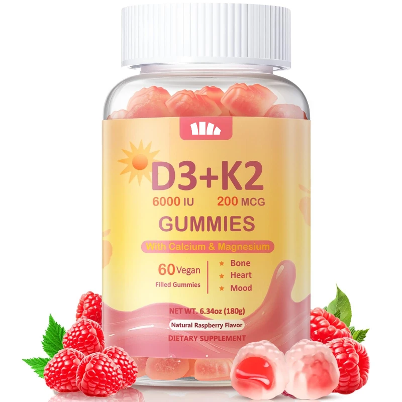 Витамин D3+K2 (MK-7) Конфеты содержит кальций, магний, цинк, лечевич и иннулин для иммунитета и впитывания костей
Витамин D3+K2 (MK-7) Конфеты содержит кальций, магний, цинк, лечевич и иннулин для иммунитета и впитывания костей