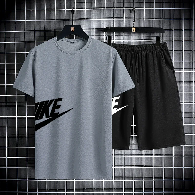 Men's Summer Quick Dry Short Sleeve T Shirt and Shorts Set Running Sports Two Piece Outfit Activewear Athletic Clothing
Men's Summer Quick Dry Short Sleeve T Shirt and Shorts Set Running Sports Two Piece Outfit Activewear Athletic Clothing