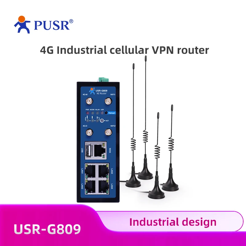 PUSR EMEA & APAC 4G Industrial Cellular VPN Router 4G LTE wireless router USR-G809-E
PUSR EMEA & APAC 4G Industrial Cellular VPN Router 4G LTE wireless router USR-G809-E
