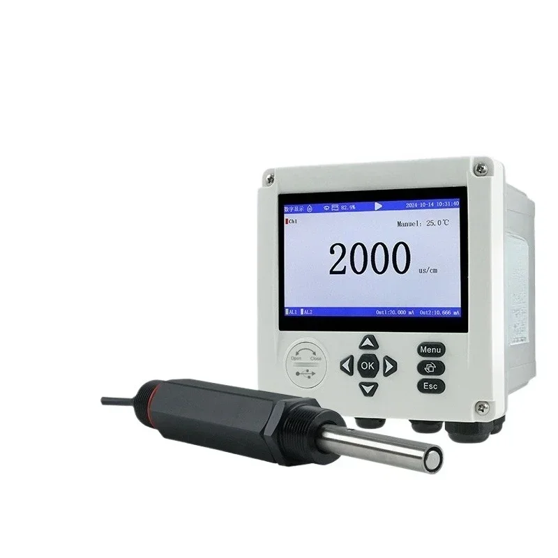 Conductivity Recorder Online Monitor Sensor Industrial Wastewater Treatment Water Quality Testing Electrode Probe
Conductivity Recorder Online Monitor Sensor Industrial Wastewater Treatment Water Quality Testing Electrode Probe