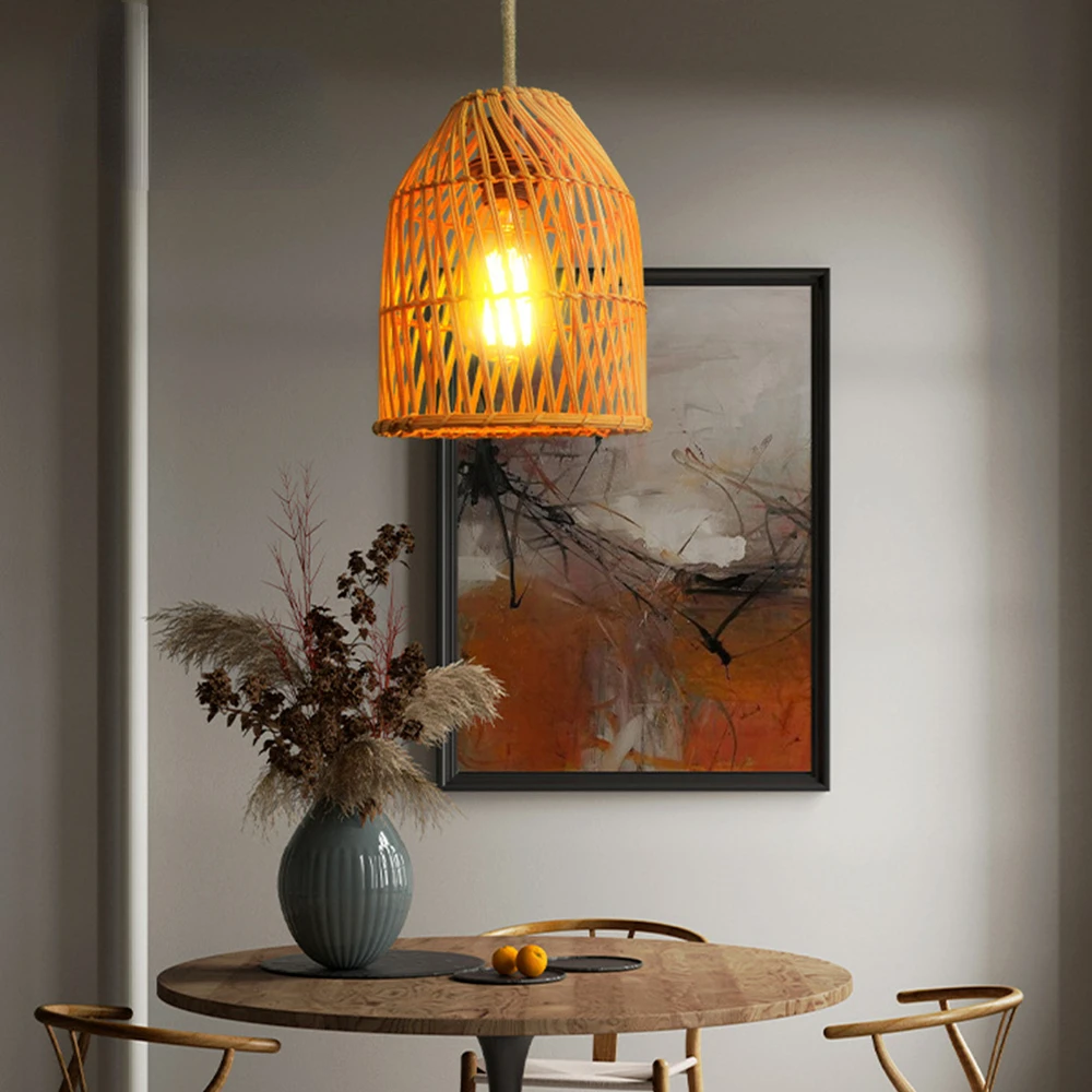 Подвесные светильники из ротанга, большая плетеная люстра ручной работы, искусственная плетеная корзина для столовой
Подвесные светильники из ротанга, большая плетеная люстра ручной работы, искусственная плетеная корзина для столовой