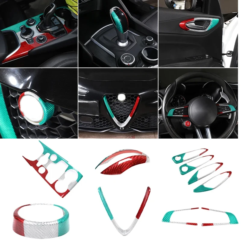 For Alfa Romeo Giulia 2017-2025 Real Carbon Fiber Car Dashboard Center Console Gear Shift Cover Trim Sticker Car Accessories
For Alfa Romeo Giulia 2017-2025 Real Carbon Fiber Car Dashboard Center Console Gear Shift Cover Trim Sticker Car Accessories