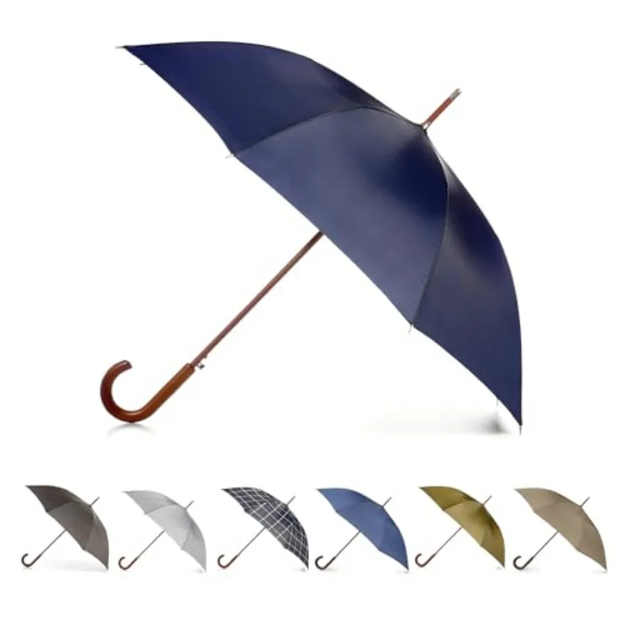 Timeless Wooden Stick Umbrella by Totes
Timeless Wooden Stick Umbrella by Totes