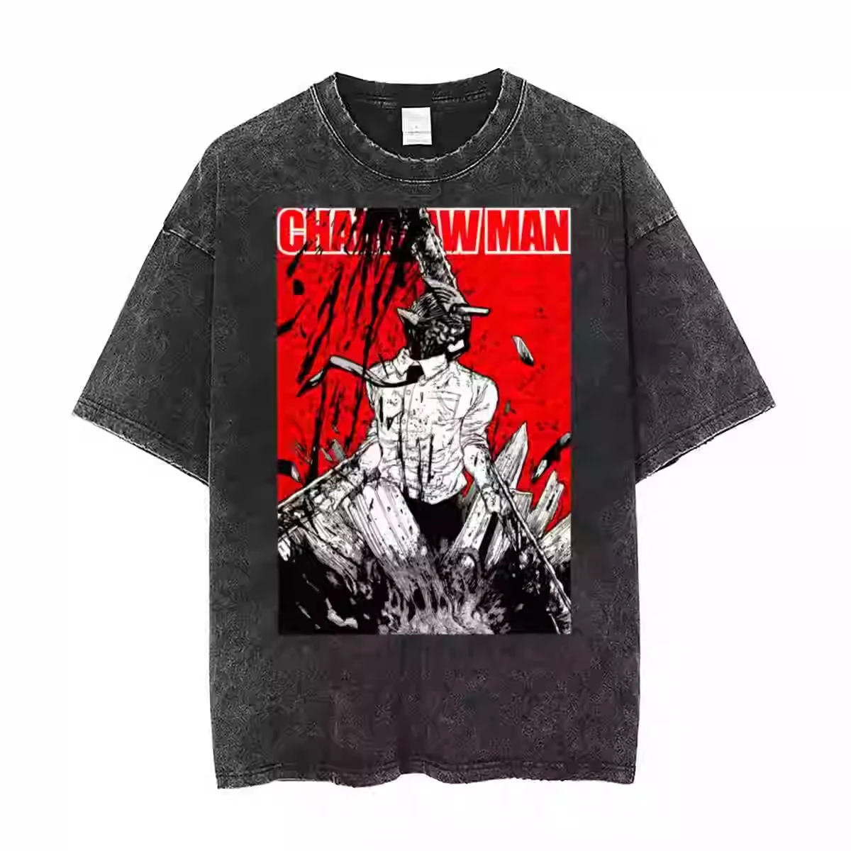 2026 summer Chainsaw Man Character Group Washed Anime T-shirt Harajuku Streetwear Oversized Short Sleeve Tee For Fans
2026 summer Chainsaw Man Character Group Washed Anime T-shirt Harajuku Streetwear Oversized Short Sleeve Tee For Fans