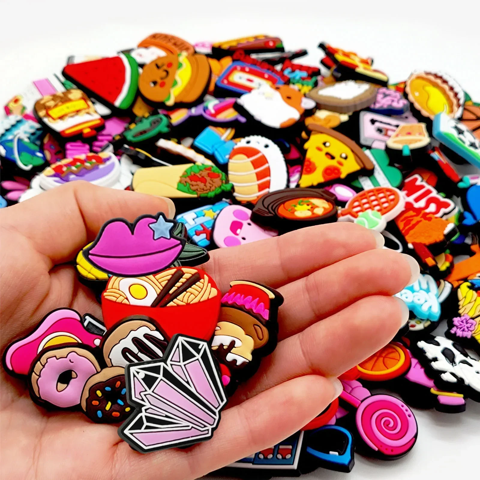 Shoe Charms For Slides Sandals, 10-200Pcs PVC Shoe Decorations Accessories For Christmas Birthday Gift Party Favor
Shoe Charms For Slides Sandals, 10-200Pcs PVC Shoe Decorations Accessories For Christmas Birthday Gift Party Favor