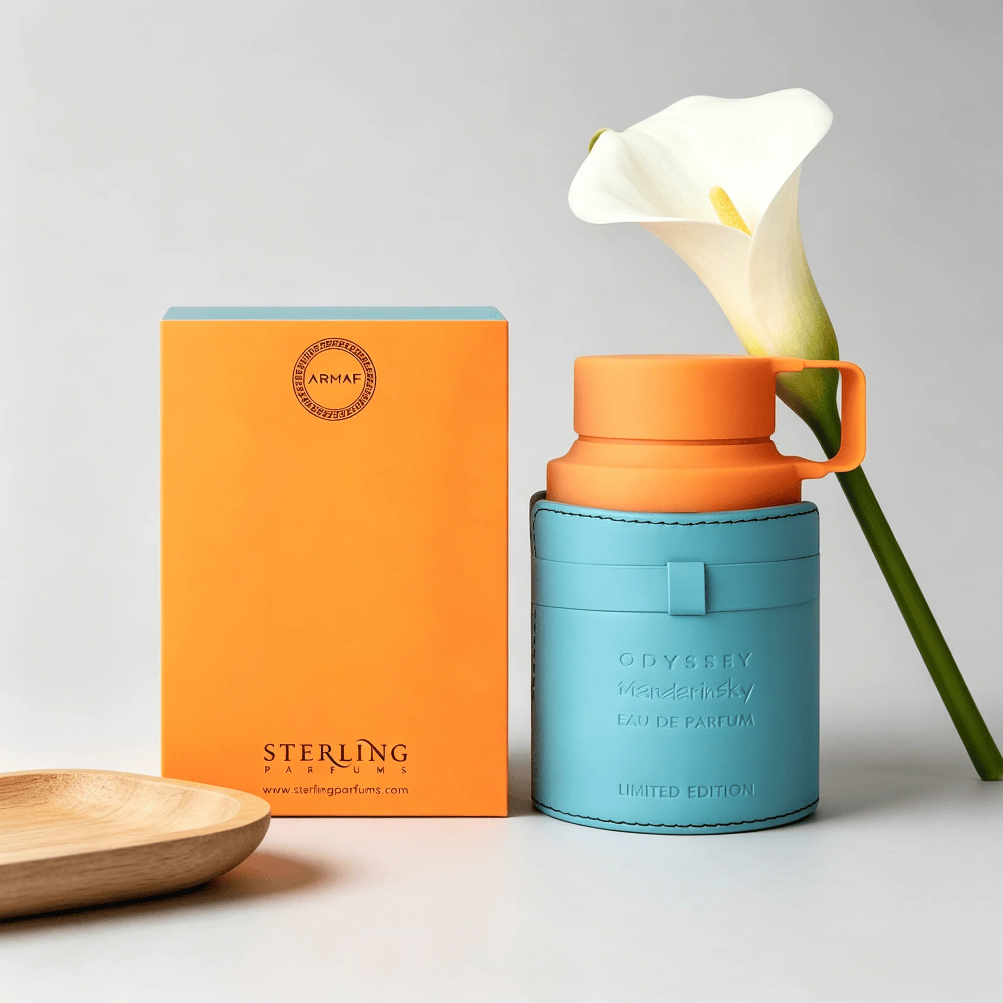 Armaf Sterling Parfums Odyssey Mandarin Limited Edition EDP Perfume For Men Juicy Mandarin Citrus Sea Salt Aquatic Sandalwood Aroma Long Lasting Cylindrical Bottle With Orange Cap and Blue Leather Sleeve Summer Travel Daily Present
Armaf Sterling Parfums Odyssey Mandarin Limited Edition EDP Perfume For Men Juicy Mandarin Citrus Sea Salt Aquatic Sandalwood Aroma Long Lasting Cylindrical Bottle With Orange Cap and Blue Leather Sleeve Summer Travel Daily Present