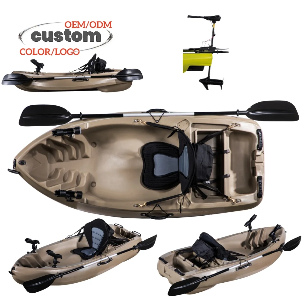 One Person PE Hull Fishing Kayak 2M Dinghy Paddle for Water Play and Rivers LLDPE Material Single Kayak Canoe
One Person PE Hull Fishing Kayak 2M Dinghy Paddle for Water Play and Rivers LLDPE Material Single Kayak Canoe