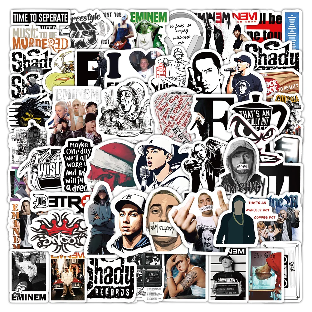 10/60PCS Hot Eminem Rapper Graffiti Stickers Cool Cartoon Decal Hip Hop Car Motorcycle Travel Luggage Phone Waterproof Sticker
10/60PCS Hot Eminem Rapper Graffiti Stickers Cool Cartoon Decal Hip Hop Car Motorcycle Travel Luggage Phone Waterproof Sticker