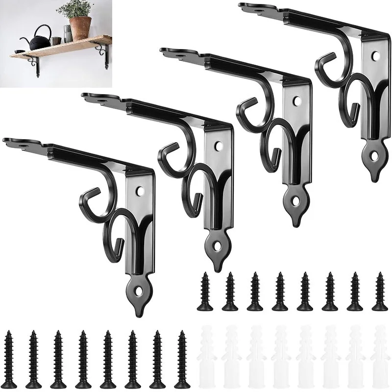 4PCS Retro Bracket Thickened Iron Corner Support Frame with Screw Set Heavy-duty Wall Bracket Decorative L-frame Support
4PCS Retro Bracket Thickened Iron Corner Support Frame with Screw Set Heavy-duty Wall Bracket Decorative L-frame Support
