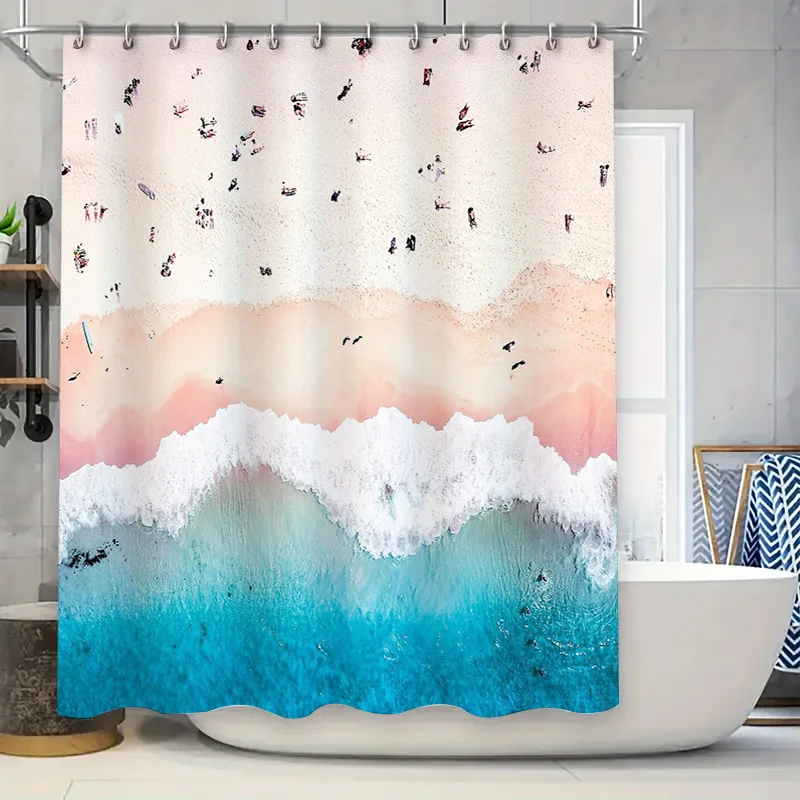 Ocean Wave Shower Curtain Coastal Blue Teal Beach Bathroom Decor Set Waterproof Fabric Modern Artistic Home Decor
Ocean Wave Shower Curtain Coastal Blue Teal Beach Bathroom Decor Set Waterproof Fabric Modern Artistic Home Decor
