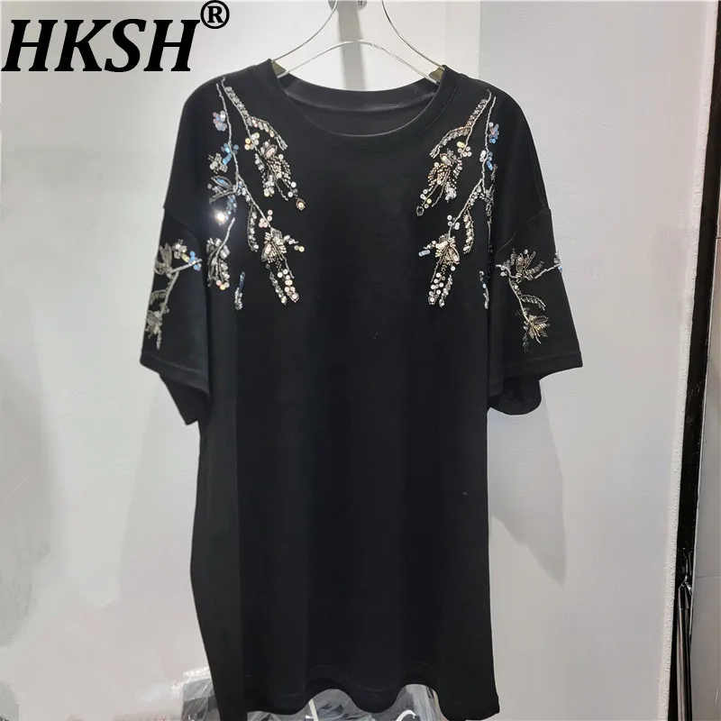 Женская шикарная футболка HKSH с круглым вырезом и короткими рукавами, украшенная пайетками, универсальная, элегантная, повседневная, модная, новая, весна-лето HK20133
Женская шикарная футболка HKSH с круглым вырезом и короткими рукавами, украшенная пайетками, универсальная, элегантная, повседневная, модная, новая, весна-лето HK20133