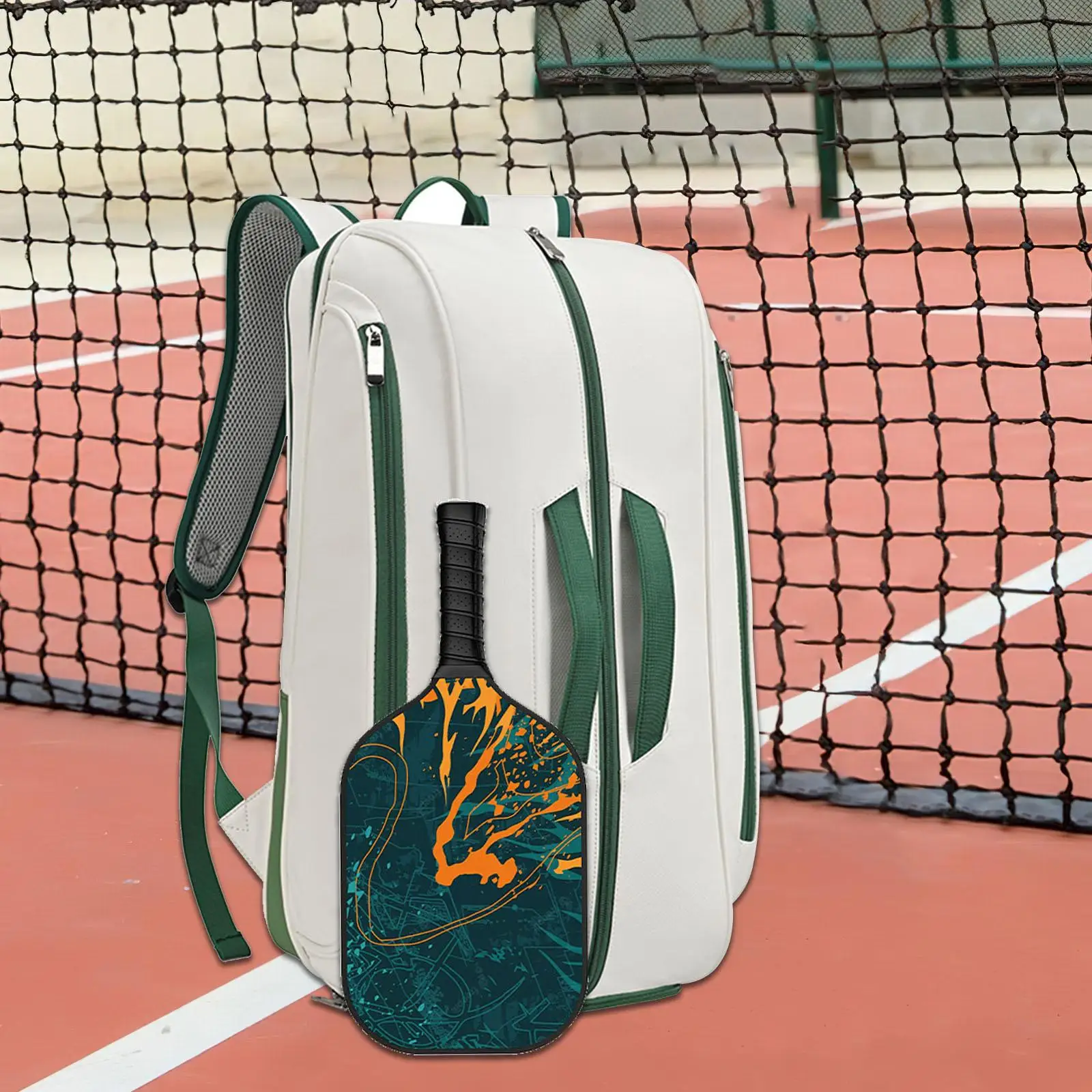 Tennis Bag,Large Capacity Lightweight Portable Waterproof Tennis Backpack Storage Pocket for with Shoes Pocket Men and Women
Tennis Bag,Large Capacity Lightweight Portable Waterproof Tennis Backpack Storage Pocket for with Shoes Pocket Men and Women