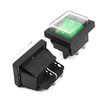 2pcs DPST 2 Position 4 Pin Green Button Waterproof Boat Rocker Switches
2pcs DPST 2 Position 4 Pin Green Button Waterproof Boat Rocker Switches