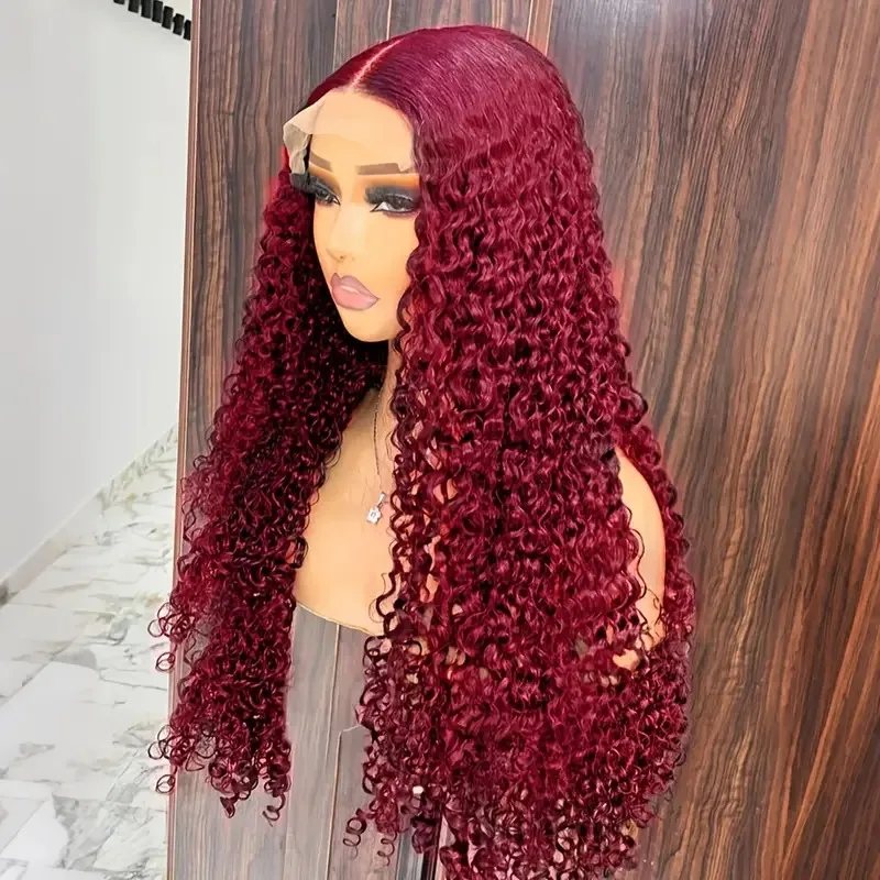 99J Burgundy Deep Wave Human Hair Wig 13x6 HD Lace Front Pre Plucked Baby Hair 200% Density Brazil Human Hair For Black Women
99J Burgundy Deep Wave Human Hair Wig 13x6 HD Lace Front Pre Plucked Baby Hair 200% Density Brazil Human Hair For Black Women