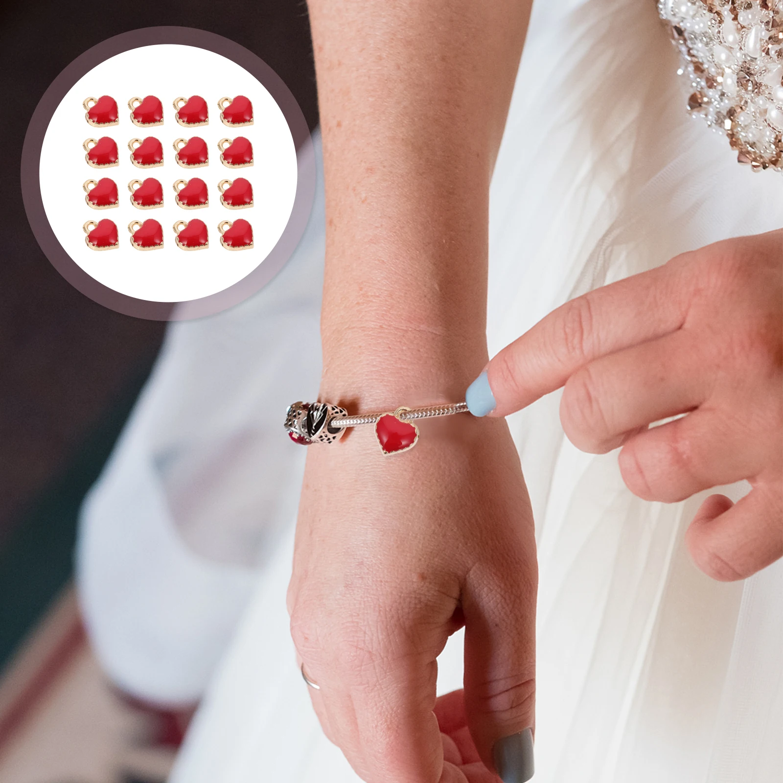 50pcs Heart Charms Pendant Jewelry Alloy Bracelet Drop Oil Durable Diy Earrings Making Semi-Finished Charm
50pcs Heart Charms Pendant Jewelry Alloy Bracelet Drop Oil Durable Diy Earrings Making Semi-Finished Charm