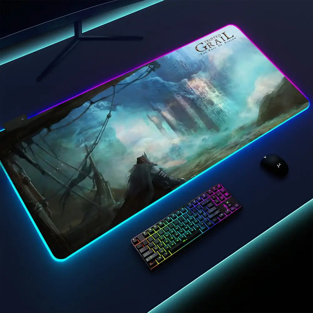 The Fall Of Avalon Mouse Pad Gaming mat, LED lighted, non-slip base, waterproof, large deskpad, soft surface
The Fall Of Avalon Mouse Pad Gaming mat, LED lighted, non-slip base, waterproof, large deskpad, soft surface