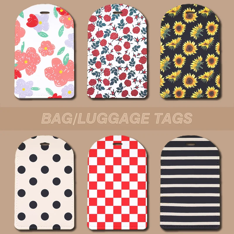 PU Leather Travel Luggage Tags with Privacy Cover for Suitcase Handbags Backpacks Men Women Flowers Geometry Baggage Tags
PU Leather Travel Luggage Tags with Privacy Cover for Suitcase Handbags Backpacks Men Women Flowers Geometry Baggage Tags