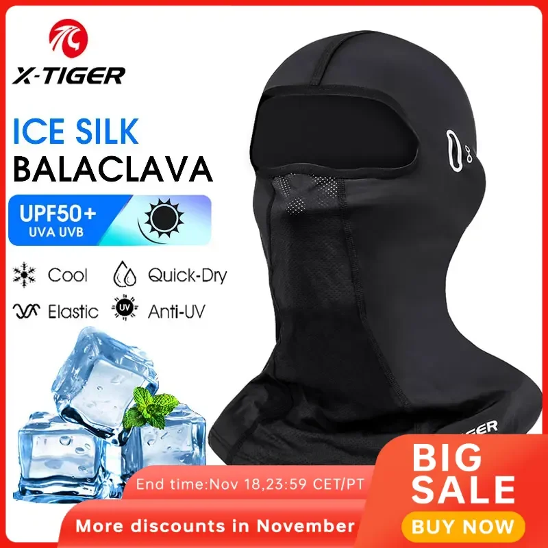 X-TIGER Summer Balaclava Ice Silk Cycling Mask Sun Protection Electric Bicycle Motorcycle Fishing Full Face Mask Breathable Men
X-TIGER Summer Balaclava Ice Silk Cycling Mask Sun Protection Electric Bicycle Motorcycle Fishing Full Face Mask Breathable Men