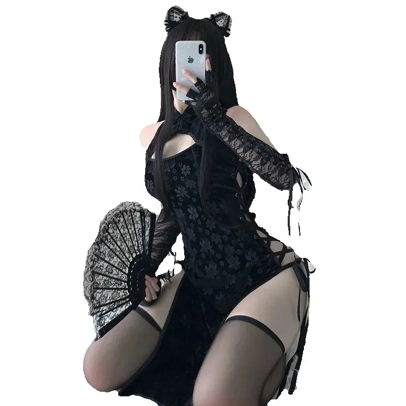 Erotic Sexy Lingerie Anime Cosplay Costumes sleepwear Dress Women Lace Outfit Fancy Slim Fit Open Chest Uniform Sexy Cheongsam
Erotic Sexy Lingerie Anime Cosplay Costumes sleepwear Dress Women Lace Outfit Fancy Slim Fit Open Chest Uniform Sexy Cheongsam