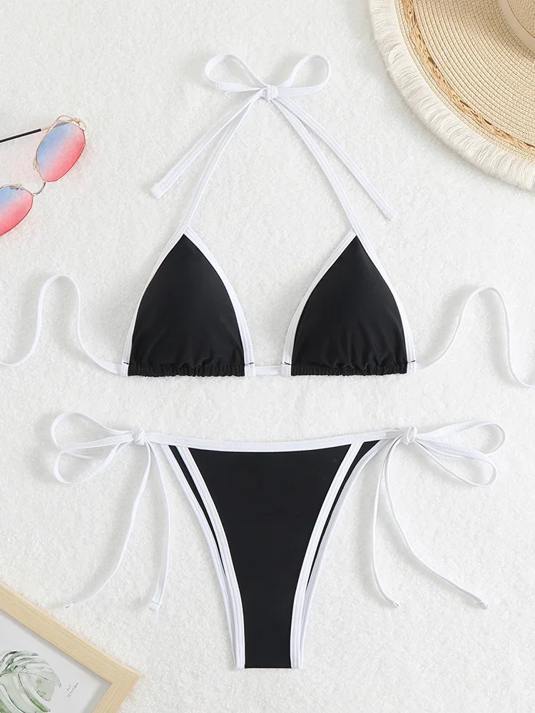 2025 New Summer Swimwear Bikini Set Sexy Backless Laced Up Bikini 2 Piece Set Women Solid Split Swimsuit High Waist Beach Bikini
2025 New Summer Swimwear Bikini Set Sexy Backless Laced Up Bikini 2 Piece Set Women Solid Split Swimsuit High Waist Beach Bikini