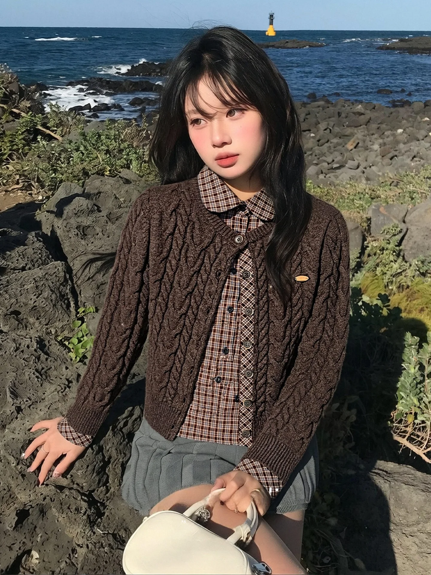 Vintage Plaid Knitted Sweater Women's Autumn Winter Fashion Doll Collar Fake Two-Piece College Style Warm Long Sleeve Top
Vintage Plaid Knitted Sweater Women's Autumn Winter Fashion Doll Collar Fake Two-Piece College Style Warm Long Sleeve Top