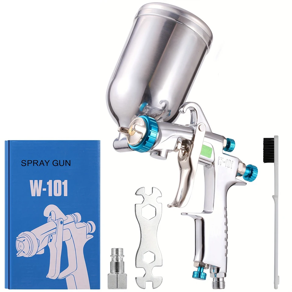 W-101 HVLP Spray Gun - Versatile 1.3mm Nozzles for Professional Furniture and Car Coating Painting
W-101 HVLP Spray Gun - Versatile 1.3mm Nozzles for Professional Furniture and Car Coating Painting