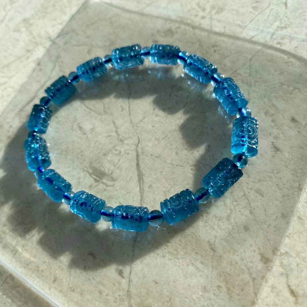 Natural Blue Aquamarine Clear Barrel Beads Bracelet Jewelry 10.3*6.8mm Fashion Wealthy Blue Aquamarine Beads Women Men AAAAAAA
Natural Blue Aquamarine Clear Barrel Beads Bracelet Jewelry 10.3*6.8mm Fashion Wealthy Blue Aquamarine Beads Women Men AAAAAAA