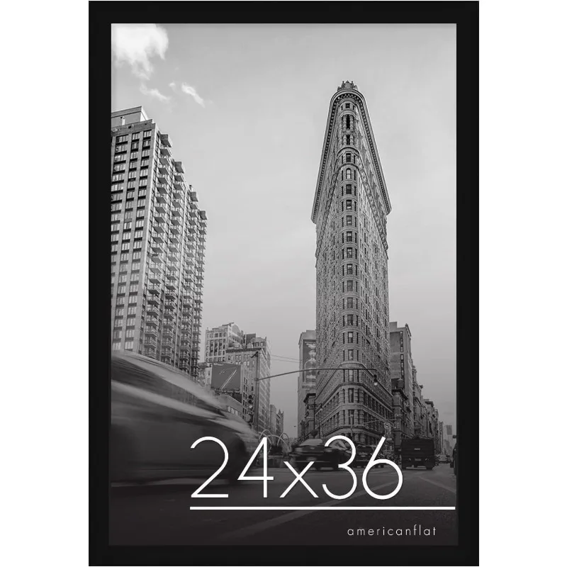 24x36 Poster Frame with Polished Plexiglass - Black Picture Frame - Wide Photo Frames Made of Engineered Wood
24x36 Poster Frame with Polished Plexiglass - Black Picture Frame - Wide Photo Frames Made of Engineered Wood