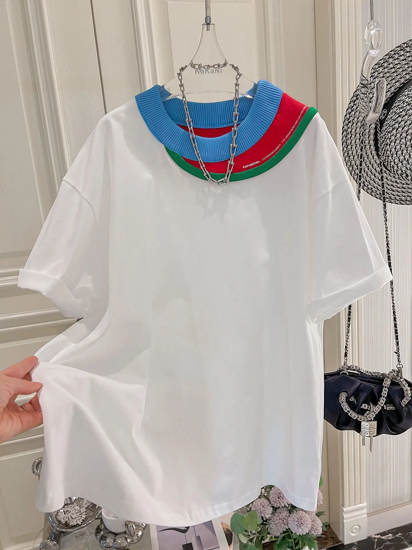 plus Size Women's T-Shirt Summer Loose Fit Short Sleeve Color Collar Korean Style Half Sleeve Top UV Protection Cotton 100%
plus Size Women's T-Shirt Summer Loose Fit Short Sleeve Color Collar Korean Style Half Sleeve Top UV Protection Cotton 100%