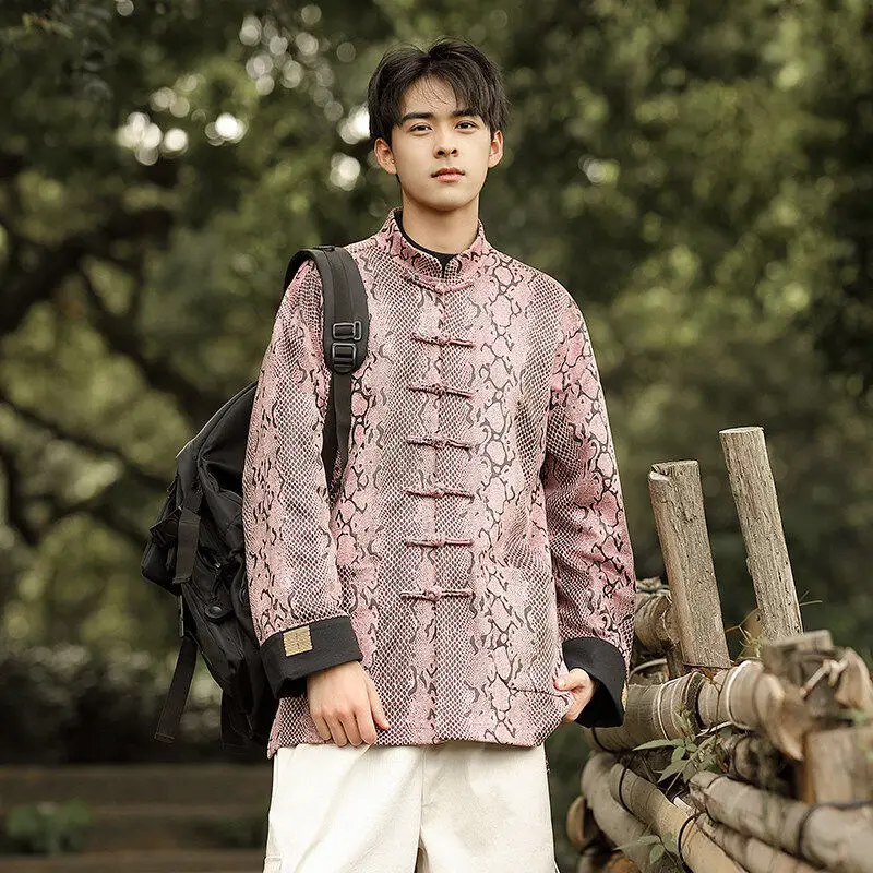 Ele Youth Chinese Sle Suede Jaet Autumn Winter Printed Stand Collar Men's Coat Warm Thiened Long Sve Outerwear
Ele Youth Chinese Sle Suede Jaet Autumn Winter Printed Stand Collar Men's Coat Warm Thiened Long Sve Outerwear
