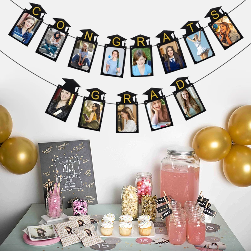 Congrats Grad Paper Photo Frame Banner Class of 2023 Graduation Party Decorations High School College Graduation Banner Supplies
Congrats Grad Paper Photo Frame Banner Class of 2023 Graduation Party Decorations High School College Graduation Banner Supplies