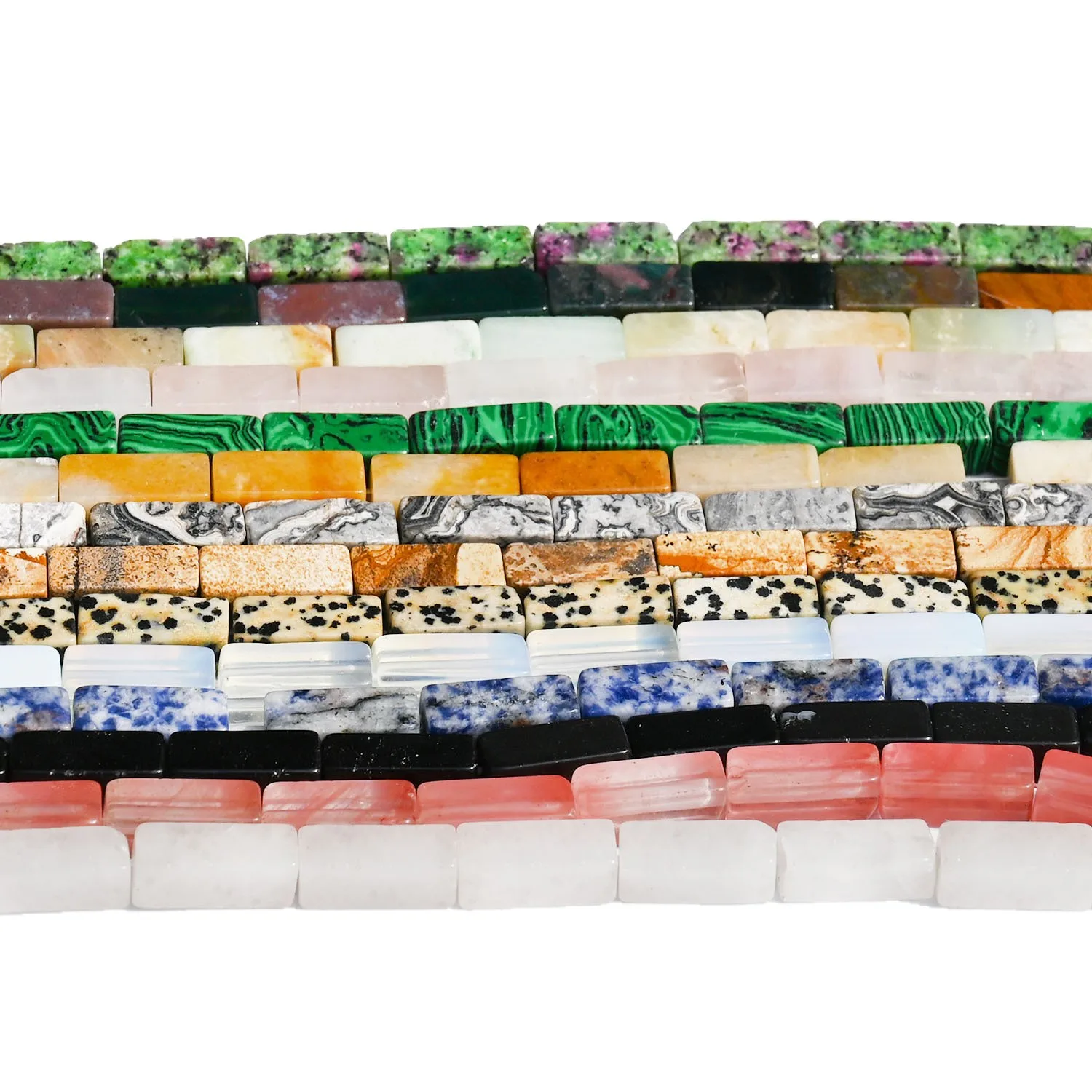 Simple Natural Stone Crystal Agate Polished Rectangle Straight Hole Loose Beads DIY Necklaces Bracelets Jewelry Accessories
Simple Natural Stone Crystal Agate Polished Rectangle Straight Hole Loose Beads DIY Necklaces Bracelets Jewelry Accessories