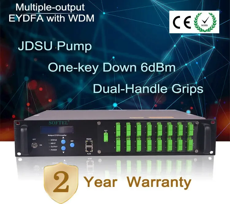 Hot Selling 1550nm Multi-Port PON EYDFA Optical Amplifier with WDM, 2RU
Hot Selling 1550nm Multi-Port PON EYDFA Optical Amplifier with WDM, 2RU