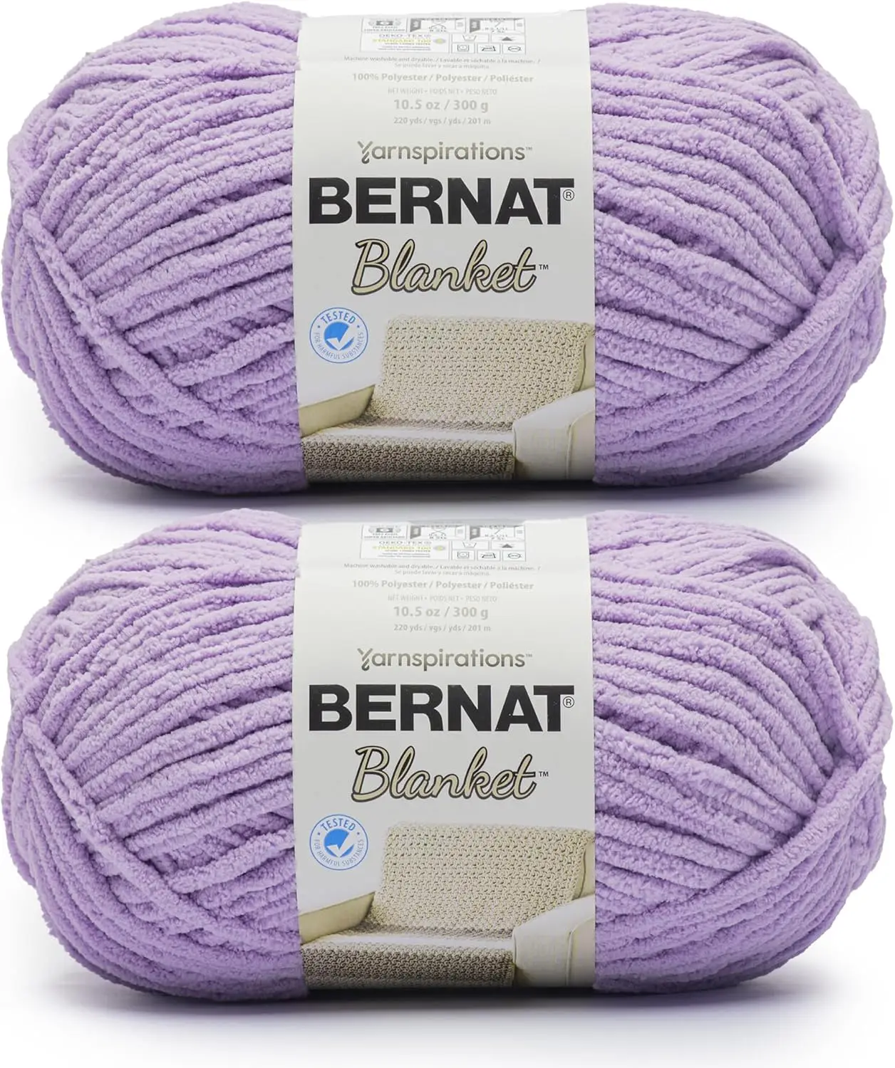 Super Bulky Chenille Yarn 2 Pack 220 Yards Each 10.5 oz Floret 100% Polyester for Knitting Crocheting Blankets
Super Bulky Chenille Yarn 2 Pack 220 Yards Each 10.5 oz Floret 100% Polyester for Knitting Crocheting Blankets