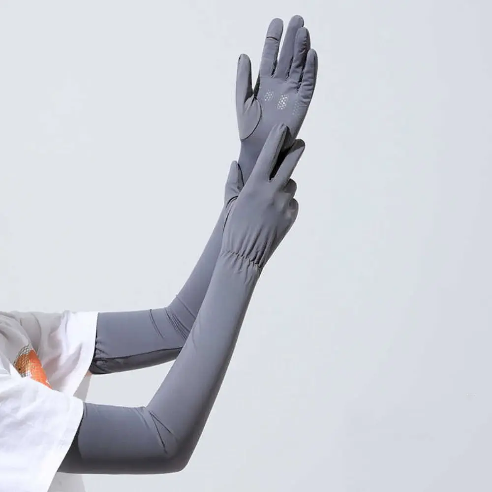 Sun Protection Elastic Long Ice Silk Sleeves Solid Color Thin Sunscreen Arm Covers UV Insulation Anti-UV Cycling Gloves Driving
Sun Protection Elastic Long Ice Silk Sleeves Solid Color Thin Sunscreen Arm Covers UV Insulation Anti-UV Cycling Gloves Driving