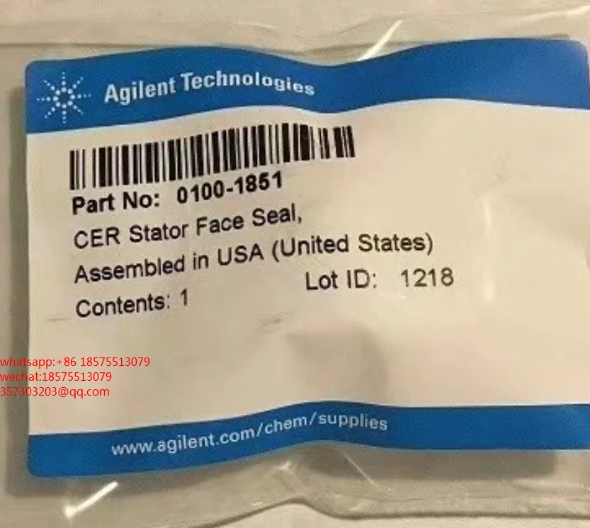 FOR Agilent 0100-1851 0100-2233 Stator Seal For 0101-0921 Valve Stator Face Assembly. New Seal 1 PIECE
FOR Agilent 0100-1851 0100-2233 Stator Seal For 0101-0921 Valve Stator Face Assembly. New Seal 1 PIECE