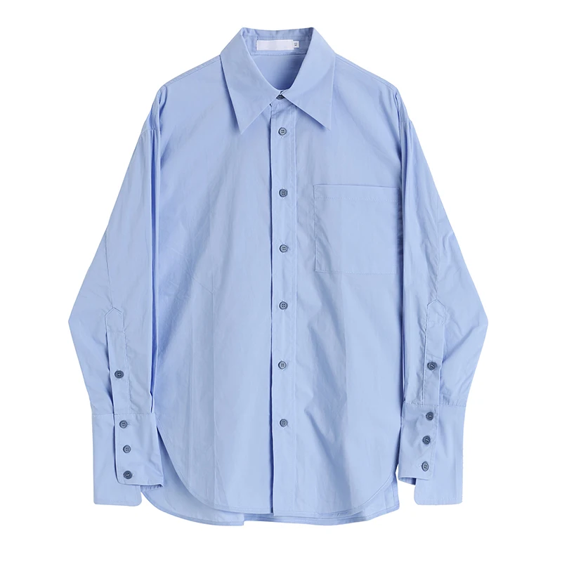 Fashion Design Blue Women Shirts Autumn Solid Loose Button 2022 Long-Sleeved Elegant Office Lady Outwear Coats Tops
Fashion Design Blue Women Shirts Autumn Solid Loose Button 2022 Long-Sleeved Elegant Office Lady Outwear Coats Tops