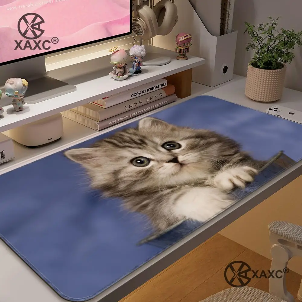 Art Cute Cat XAXC Mouse Pad large keyboard mouse desk pad non-slip rubber gaming mouse pad laptop mouse carpet
Art Cute Cat XAXC Mouse Pad large keyboard mouse desk pad non-slip rubber gaming mouse pad laptop mouse carpet
