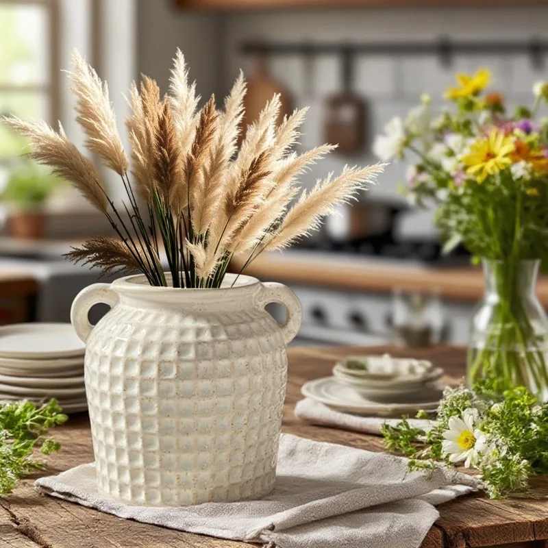 Nordic Ceramic Binaural Vase Ornaments Living Room Bedroom Dining Table Flower Arrangement Art Vases Home Decoration Accessories
Nordic Ceramic Binaural Vase Ornaments Living Room Bedroom Dining Table Flower Arrangement Art Vases Home Decoration Accessories