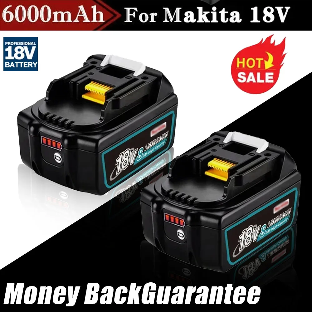 Genuine For Makita 18V 6Ah Battery Li-ion rechargeable Replacement Battery BL1850 BL1860B BL1860 BL1840B BL1830B BL1830 LXT-400
Genuine For Makita 18V 6Ah Battery Li-ion rechargeable Replacement Battery BL1850 BL1860B BL1860 BL1840B BL1830B BL1830 LXT-400
