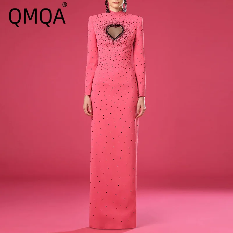 QMQA Fashion Women's Banquet Dress Heart-shaped Hollow Backless Hot Diamond Slim Fit Elegant Long Dresses 2025 Female New QM383
QMQA Fashion Women's Banquet Dress Heart-shaped Hollow Backless Hot Diamond Slim Fit Elegant Long Dresses 2025 Female New QM383