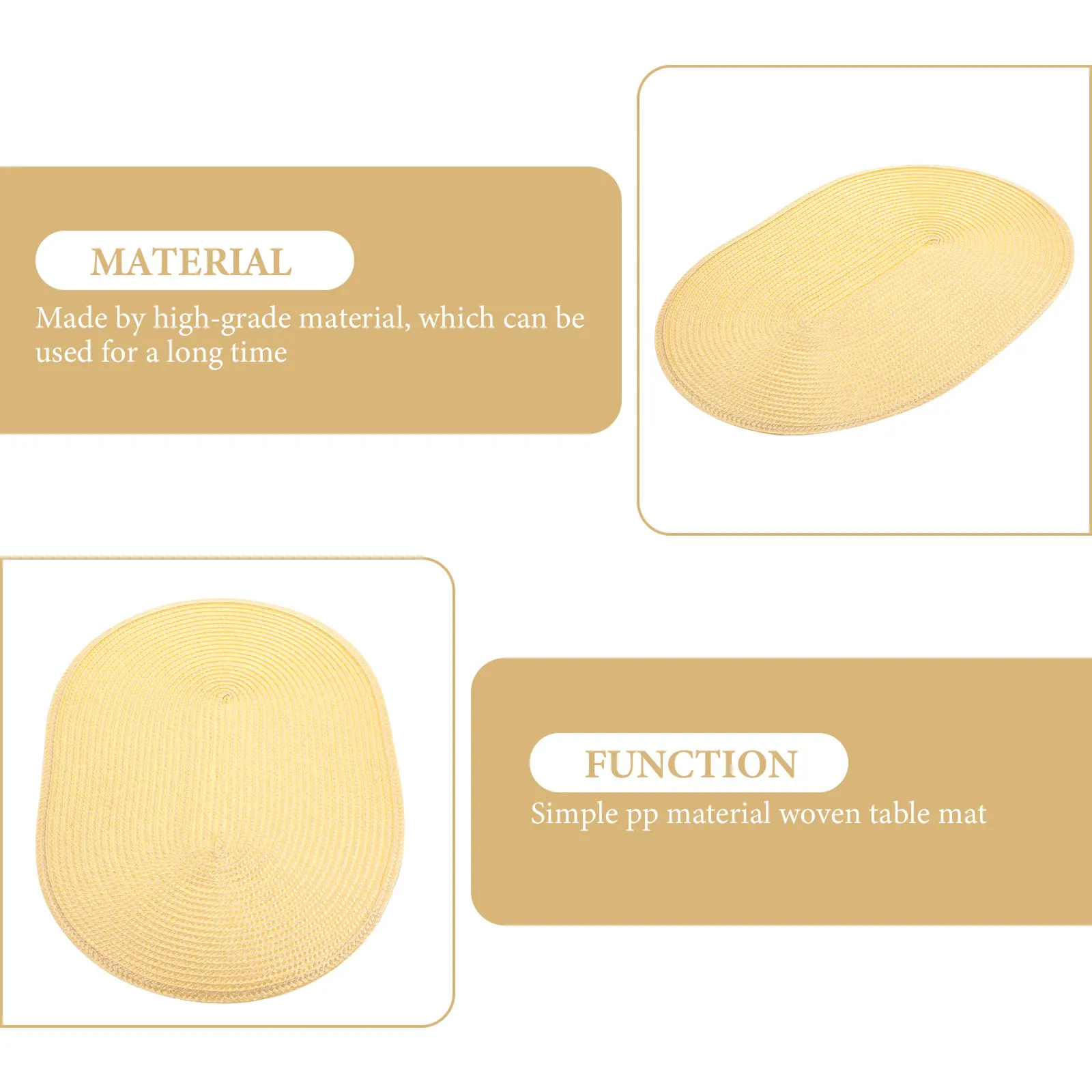 4Pcs Decorative Woven Placemat Heat-Resistant Non-Skid Cutlery Pad Long-Lasting Table Protection Unique Gift Idea
4Pcs Decorative Woven Placemat Heat-Resistant Non-Skid Cutlery Pad Long-Lasting Table Protection Unique Gift Idea