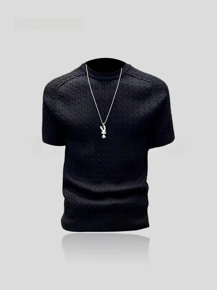 High Quality Fashion Knitted Men's Short Sleeve T-Shirt Half Sleeve Summer New Style Cotton Adult round Neck Short Length Twi...
High Quality Fashion Knitted Men's Short Sleeve T-Shirt Half Sleeve Summer New Style Cotton Adult round Neck Short Length Twi...