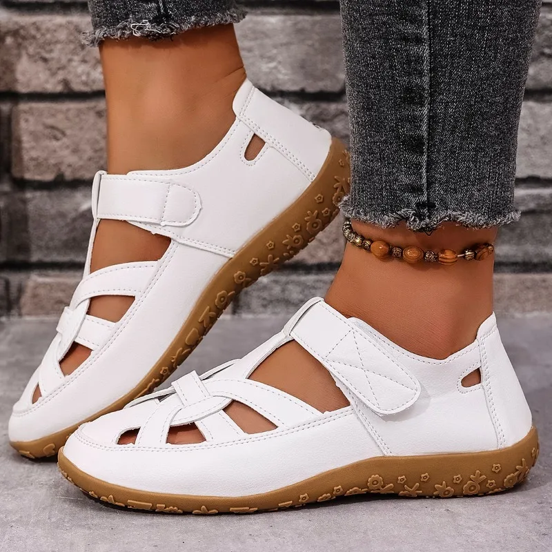 2025 Ladies Shoes Closed Toe Women's Sandals Fashion Buckle Strap Hollow Out Summer Casual Plus Size Best Seller Flat Sandals 
2025 Ladies Shoes Closed Toe Women's Sandals Fashion Buckle Strap Hollow Out Summer Casual Plus Size Best Seller Flat Sandals