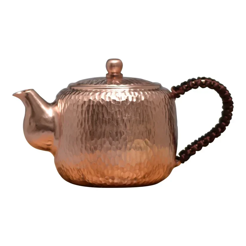 300ML Small Red Copper Teapot Vintage Handmade Solid Thick Copper Personal Tea Kettle, Chinese Kongfu Style Copper Tea Pot
300ML Small Red Copper Teapot Vintage Handmade Solid Thick Copper Personal Tea Kettle, Chinese Kongfu Style Copper Tea Pot