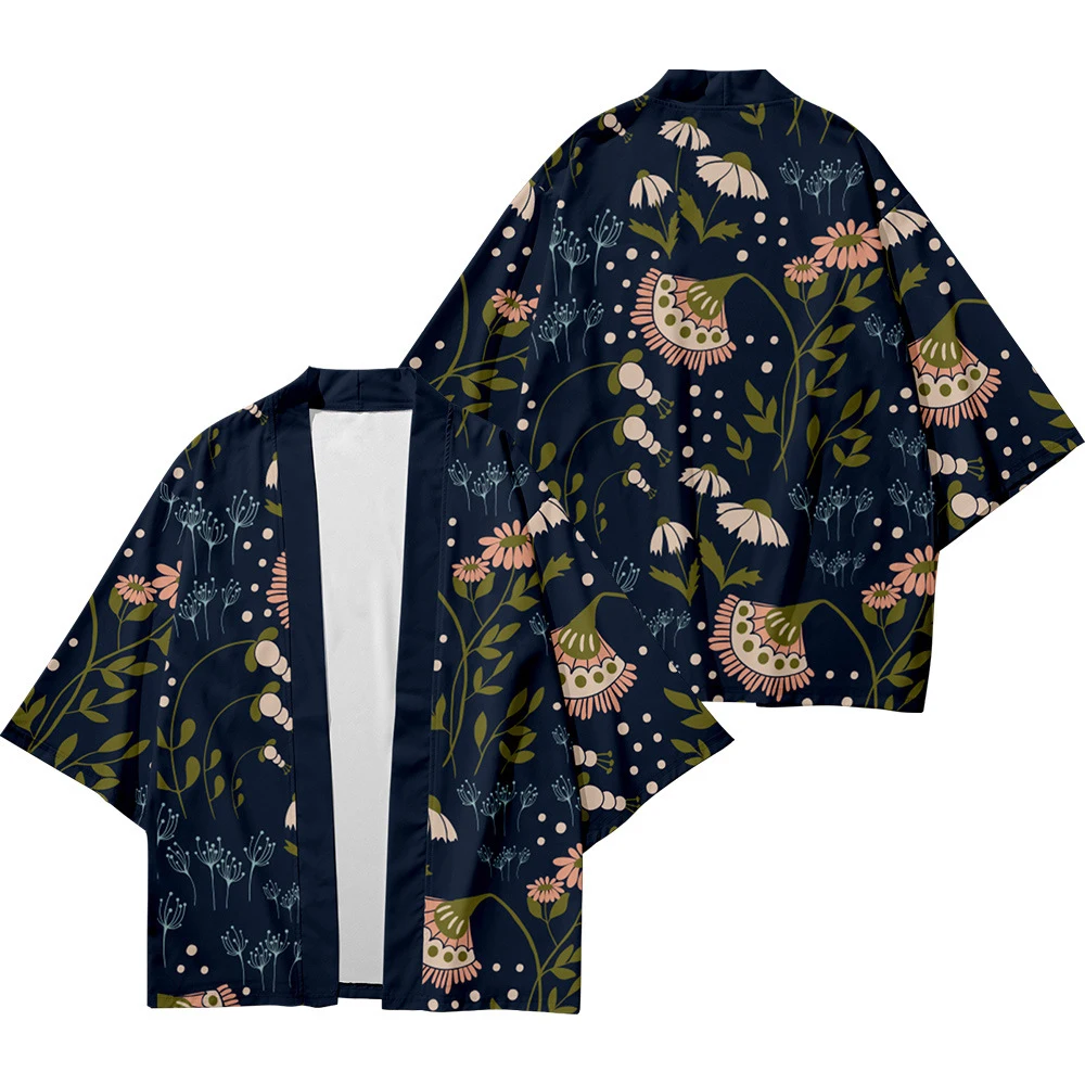 Men's and women's Japanese kimono traditional art floral print casual loose thin jacket Asian kimono cardigan 8
Men's and women's Japanese kimono traditional art floral print casual loose thin jacket Asian kimono cardigan 8