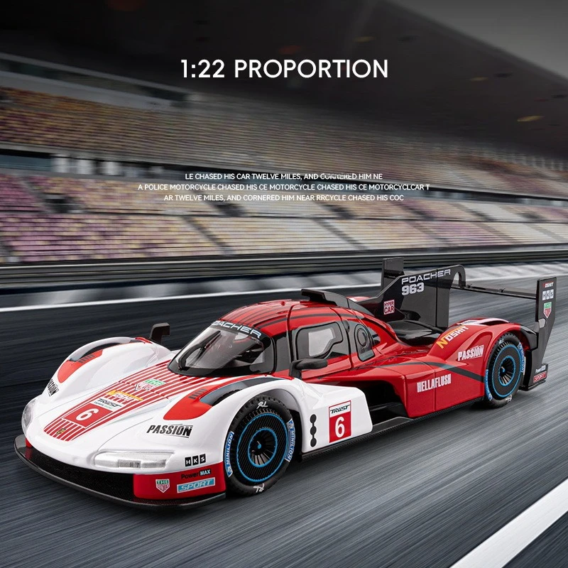Моделирование 1:22 Porsches 963 Гоночный автомобиль Модель Игрушечный автомобиль из сплава Дети Мальчик Подарок со звуком Коллекция света Mniature Voiture
Моделирование 1:22 Porsches 963 Гоночный автомобиль Модель Игрушечный автомобиль из сплава Дети Мальчик Подарок со звуком Коллекция света Mniature Voiture