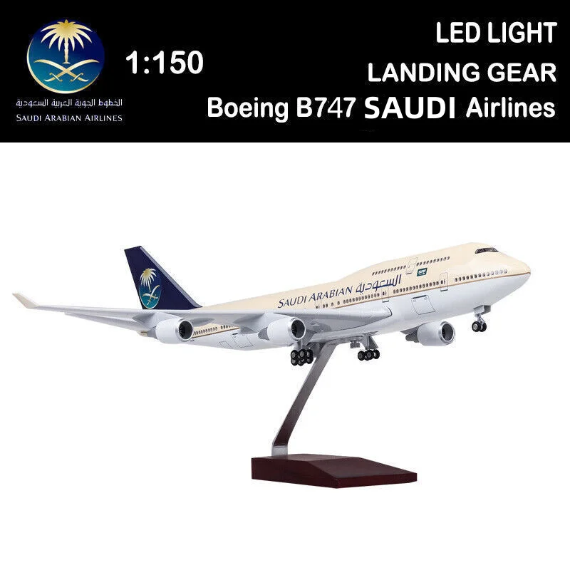 1:150 Scale Mode 47cm Saudi Arabia Airplane B747 Plane Toy Model Diecast For Resin Kit Decoration Or Gift Collection
1:150 Scale Mode 47cm Saudi Arabia Airplane B747 Plane Toy Model Diecast For Resin Kit Decoration Or Gift Collection