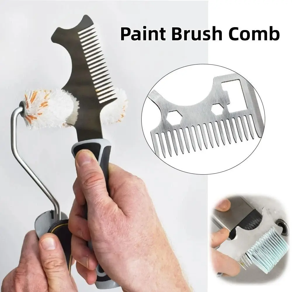 Heavy Weighted Paint Brush Comb 4 in 1 Thickened Multi-Functional Cleaning Tool Can Opener Function Adhesive Remover
Heavy Weighted Paint Brush Comb 4 in 1 Thickened Multi-Functional Cleaning Tool Can Opener Function Adhesive Remover