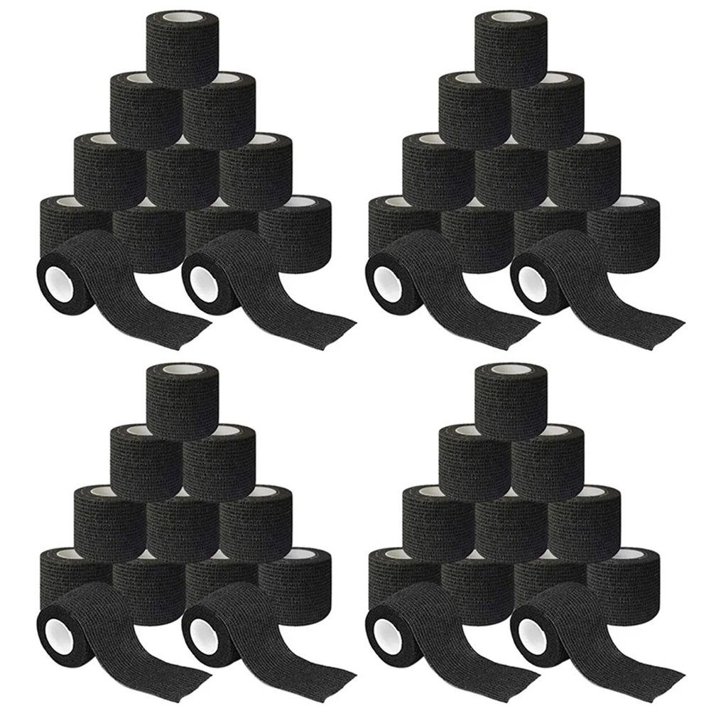 48 Rolls Of Non-Woven Self-Adhesive Bandage Outdoor Sports Tape Finger Joint Bandage 5Cm X 4.5M Black
48 Rolls Of Non-Woven Self-Adhesive Bandage Outdoor Sports Tape Finger Joint Bandage 5Cm X 4.5M Black